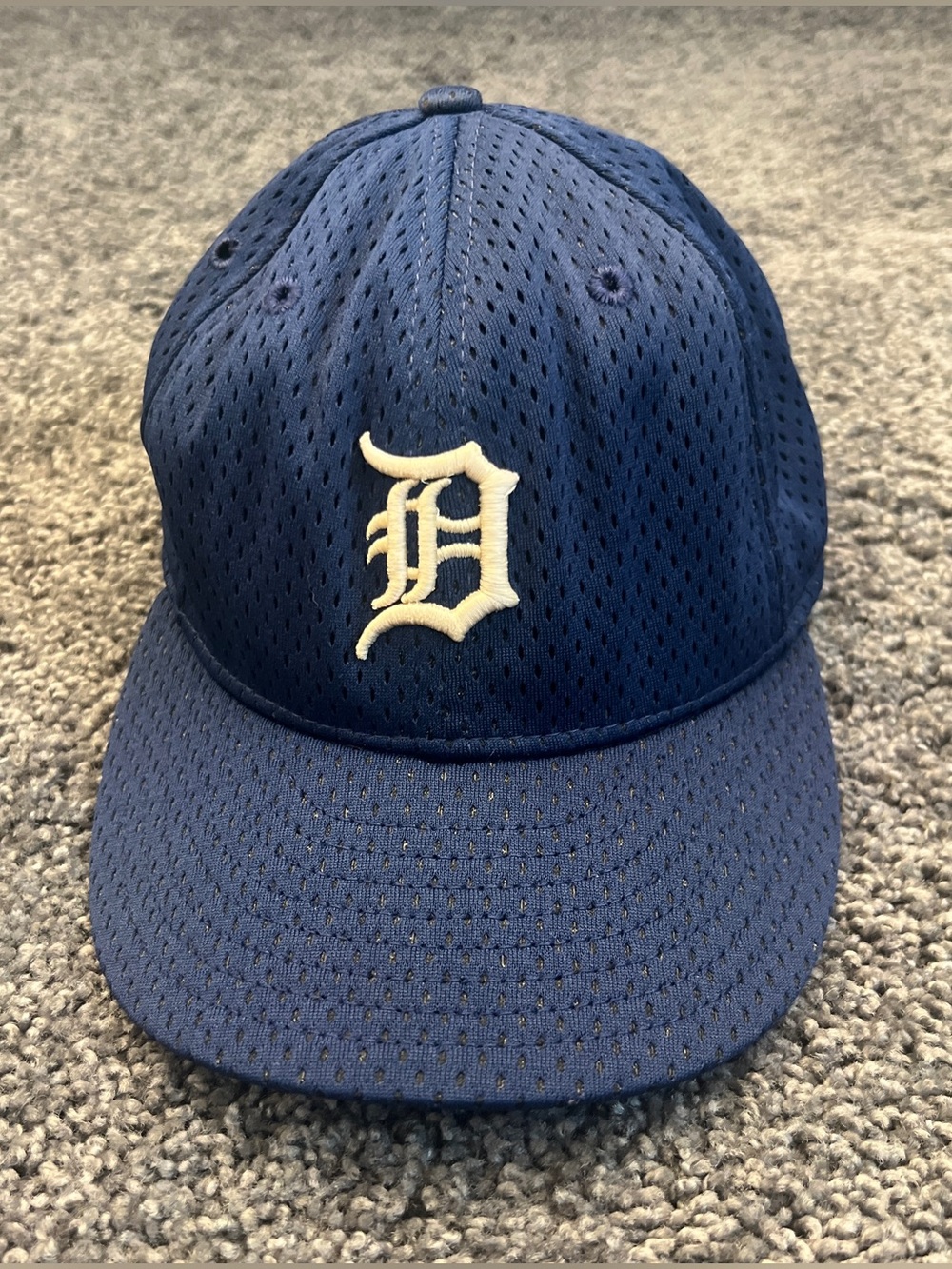 Detroit Tigers New Era Authentic Diamond Collection 7 3/8" Blue Mesh Made in USA